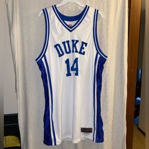 Basketball Jersey. Duke #14. Blue and White. Length +4 (no size tag) 2x